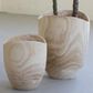 Kalalou Hand-Carved Wooden Urns in Natural (Set of 2), , large