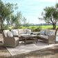 Clear Creek Collection 5-Piece Patio Conversation Set in Ladybug Linen, , large