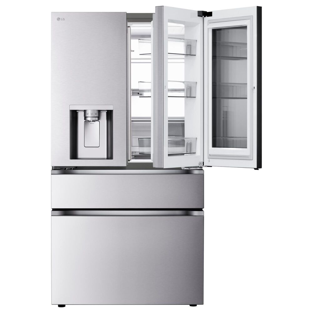 LG 28.6 Cu. Ft 4-Door French Door Refrigerator with Mirror Instaview in PrintProof Stainless Steel, , large