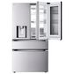 LG 28.6 Cu. Ft 4-Door French Door Refrigerator with Mirror Instaview in PrintProof Stainless Steel, , large