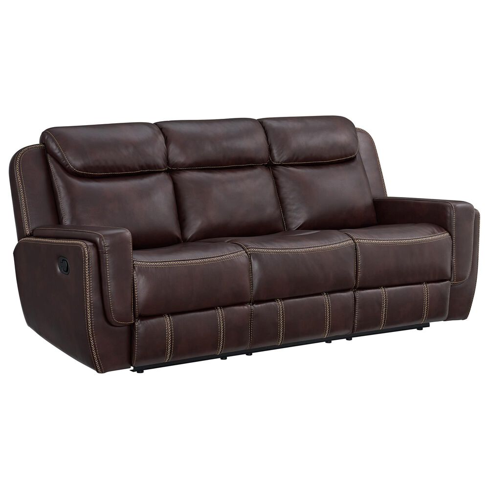 Mayberry Hill Panther Manual Reclining Sofa in Neono Brown, , large