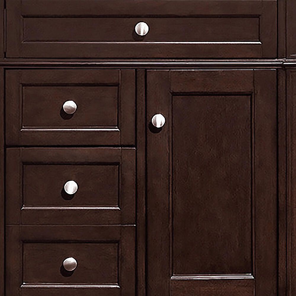 James Martin Vanities Brittany 30&quot; Single Bathroom Vanity in Burnished Mahogany with 3 cm Victorian Silver Quartz Top and Rectangular Sink, , large