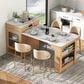 HOMLUX 60" Kitchen Island in Natural, , large