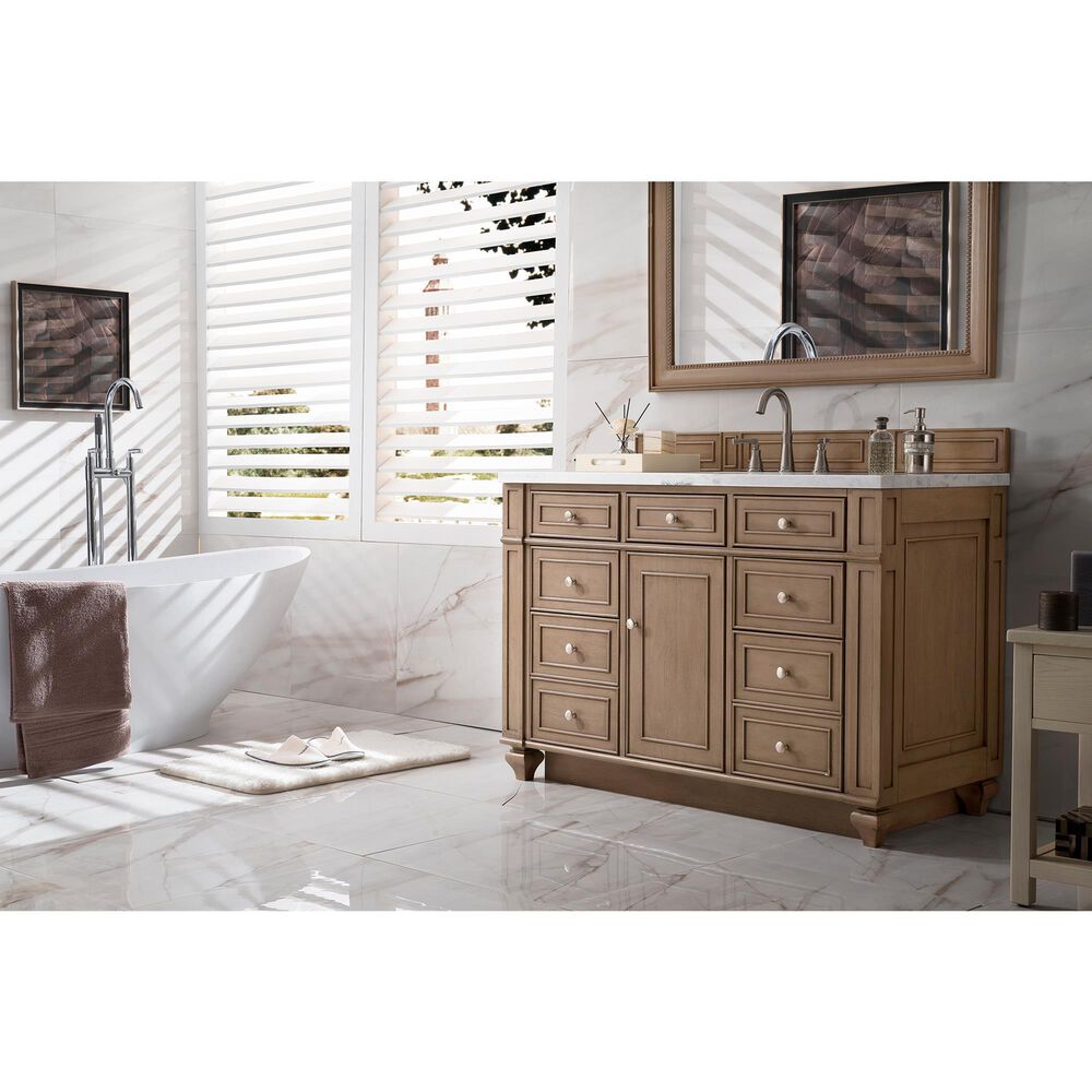 James Martin Bristol 48" Single Bathroom Vanity in Whitewashed Walnut