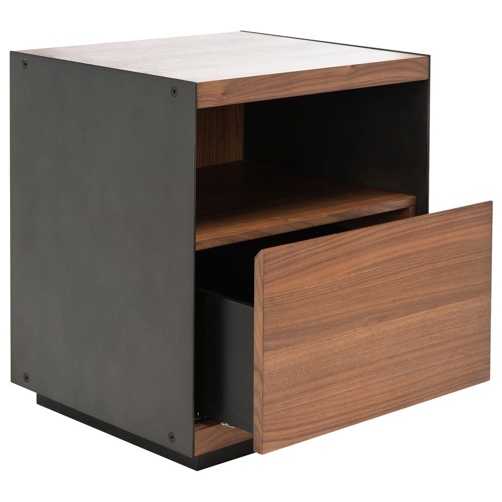 Safavieh Cadence 1 Drawer Nightstand in Walnut, , large