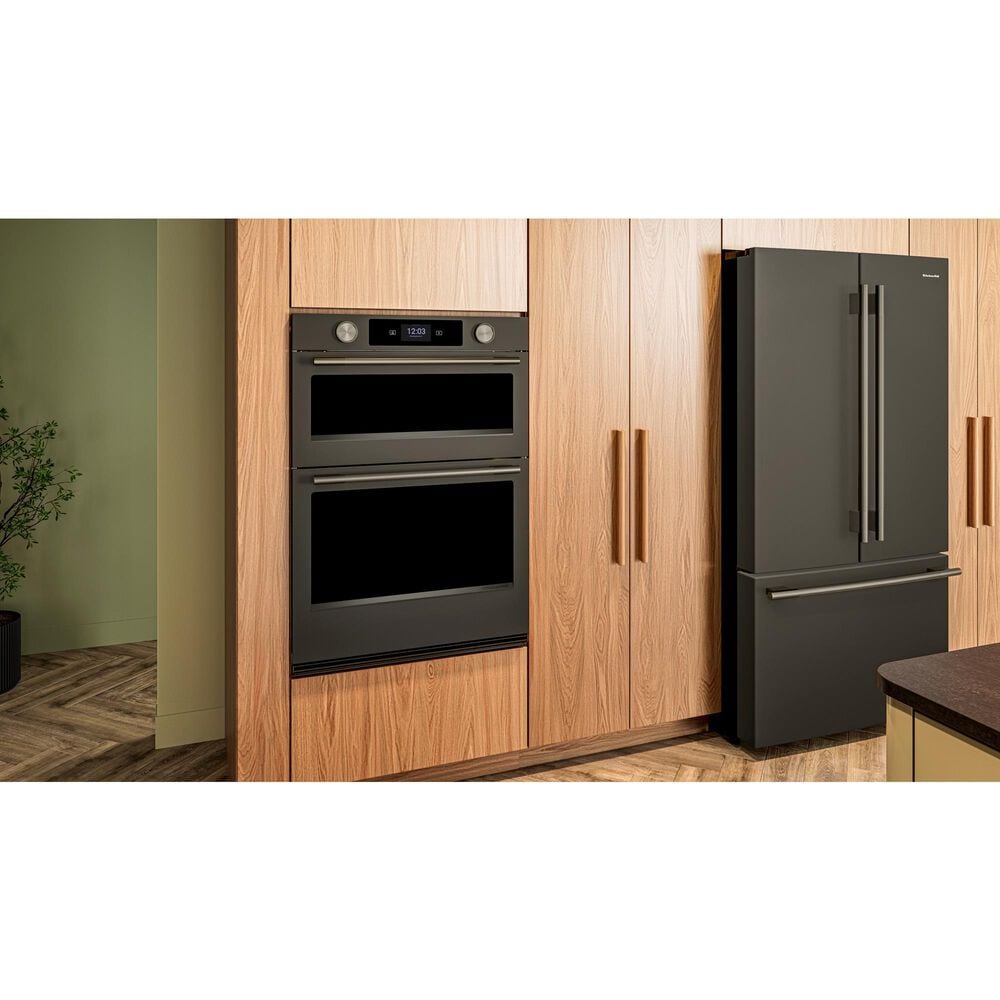 KitchenAid 6.4 Cu. Ft. Smart Electric Combo Wall Oven with Intelligent Cooking Camera in Black Ore, , large