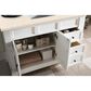 James Martin Vanities Brookfield 48" Single Bathroom Vanity in Bright White with 3 cm Eternal Marfil Quartz Top and Rectangle Sink, , large