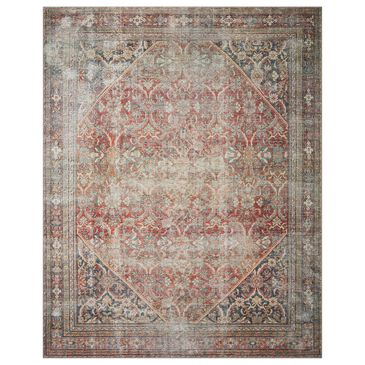 Amber Lewis x Loloi Georgie 10" x 14" Red and Navy Area Rug, , large