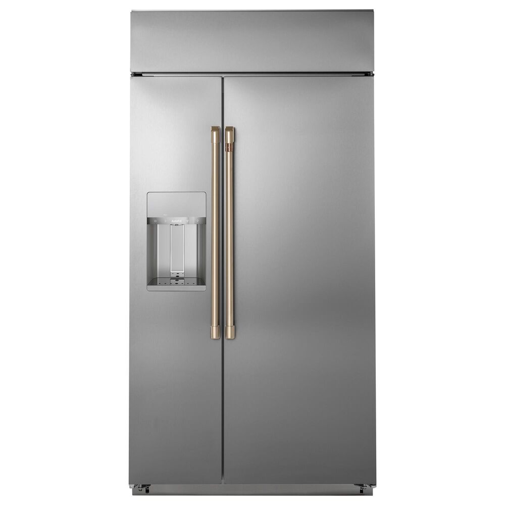 Cafe 2-Piece CXSS2H2PMBZ Refrigeration Handle Kit in Brushed Bronze, , large