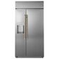 Cafe 2-Piece CXSS2H2PMBZ Refrigeration Handle Kit in Brushed Bronze, , large