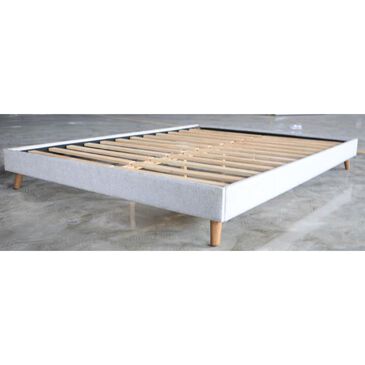 Signature Design by Ashley Tannally Twin Upholstered Platform Bed in Beige, , large