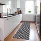 Dalyn Rug Company York 2"3" x 10" Black Indoor/Outdoor Runner, , large
