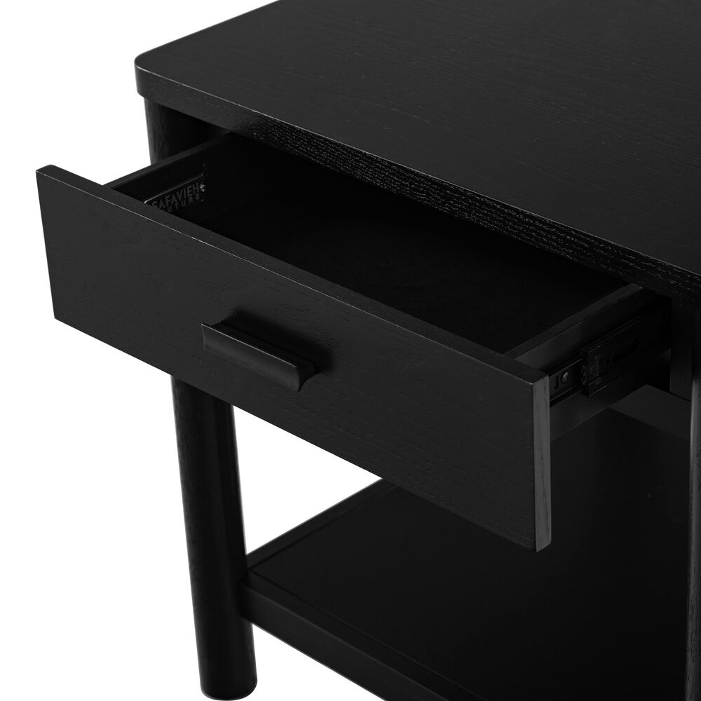 Safavieh Jaylessa 1-Drawer End Table in Black, , large