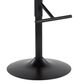 LumiSource Lombardi Adjustable Swivel Barstool with Espresso Faux Leather Upholstery in Black and Walnut (Set of 2), , large
