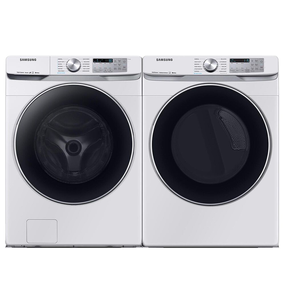 Samsung 4.5 Cu. Ft. Front Load Washer and 7.5 Cu. Ft. Electric Dryer in White, , large