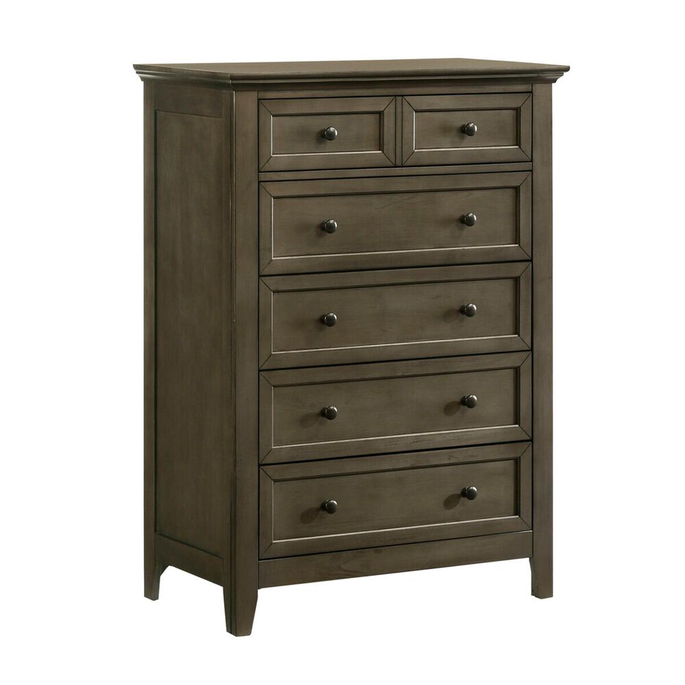 Hawthorne Furniture San Mateo 5 Drawer Chest in Gray, , large
