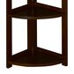 Regency Global Sourcing Flip Flop 67" Corner Folding Bookcase in Mocha Walnut, , large