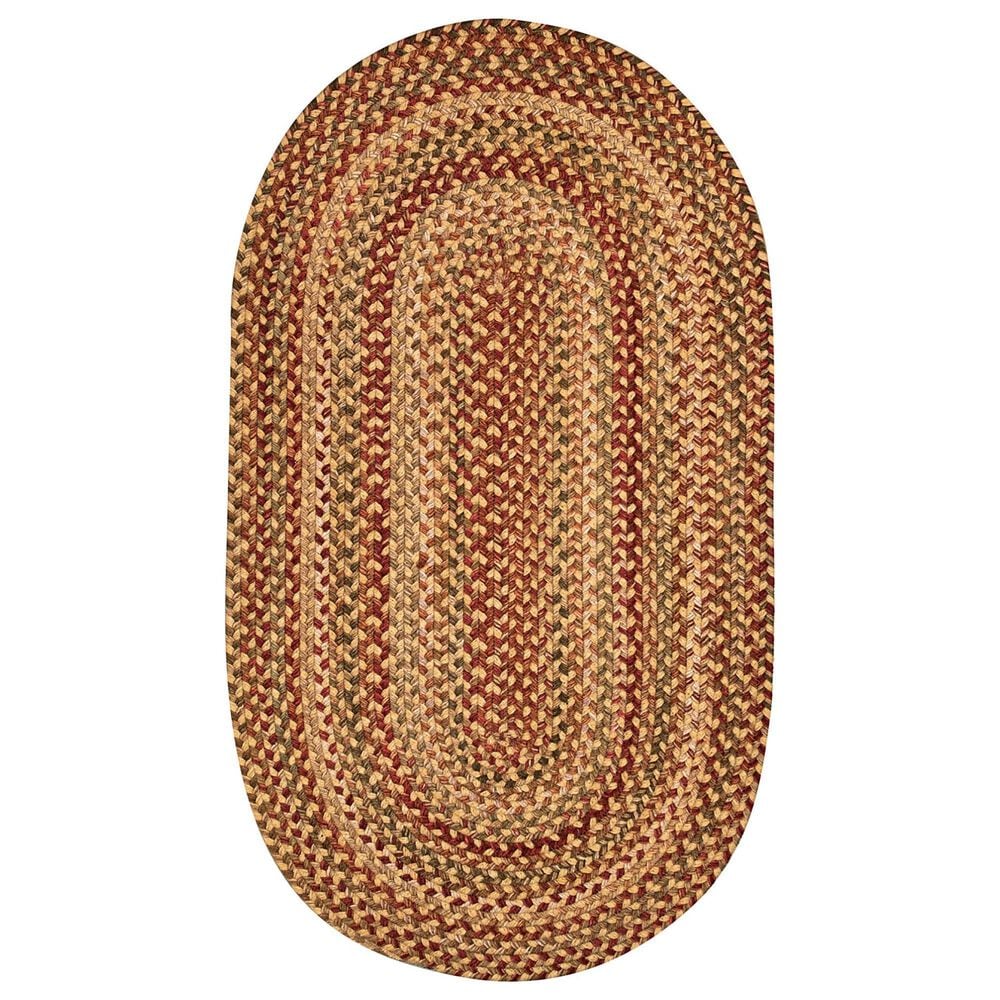 Capel Homecoming 0048-100 8" x 11" Oval Wheatfield Area Rug, , large