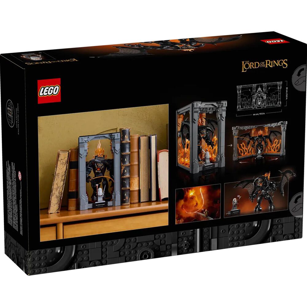 LEGO Icons Lord Of The Rings Booknook - Gandalf and Durin&#39;s Bane Building Set, , large