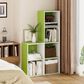 HOMLUX 4-Tier Open Shelf Display Organizer Bookcase in Green and White, , large