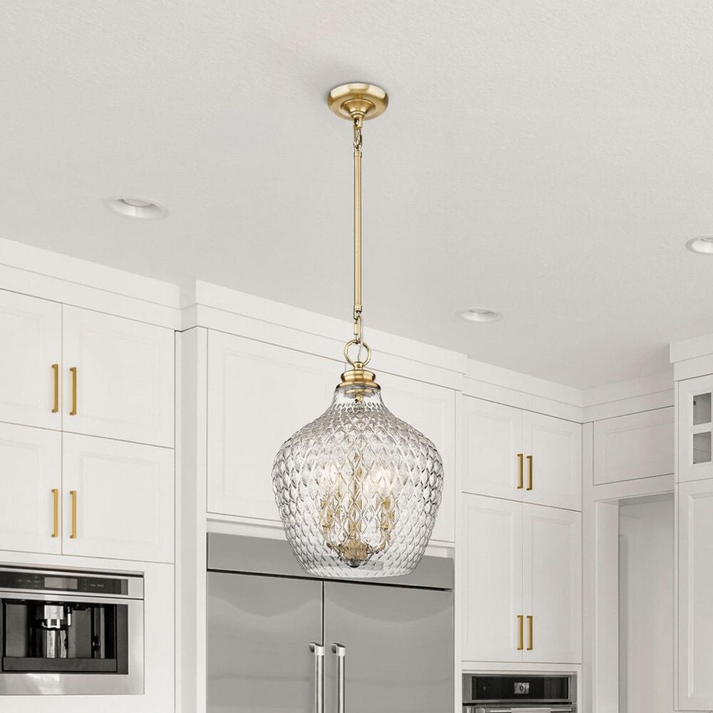 Golden Lighting Adeline 3-Light Pendant in Modern Brushed Gold, , large