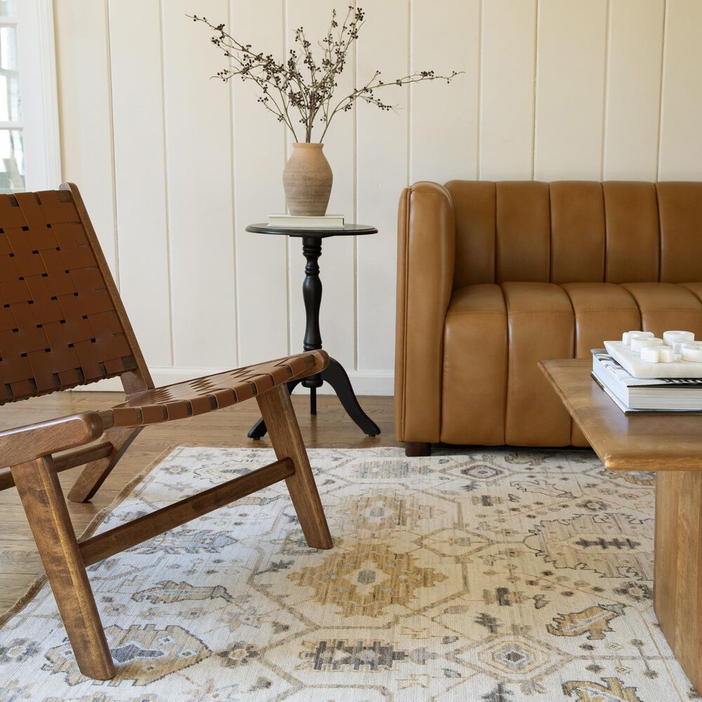 Oriental Weavers Acacia ACA11 Beige and Tan 6'7" x 9'6" Area Rug, , large