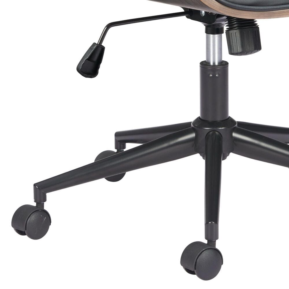 Zuo Modern Ali Office Chair in Black and Brown, , large