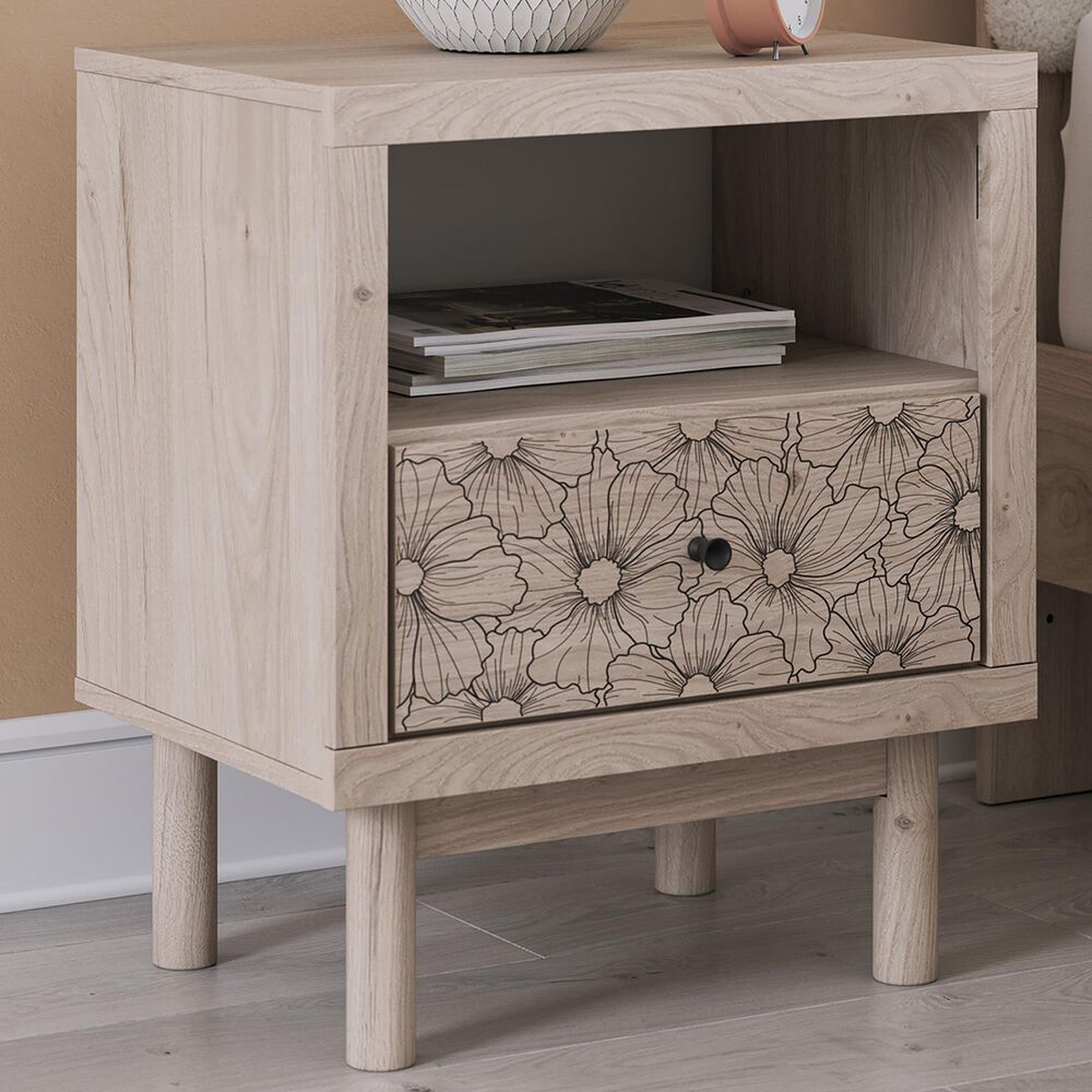 Ashley Arloster 1-Drawer Nightstand in Tan, , large