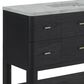James Martin Vanities Lucian 48" Single Vanity in Carbon Oak with 3 cm Victorian Silver Quartz Top, , large