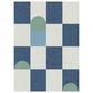 Balta Rugs Efraim Checkered 7"10" x 10" Blue Area Rug, , large