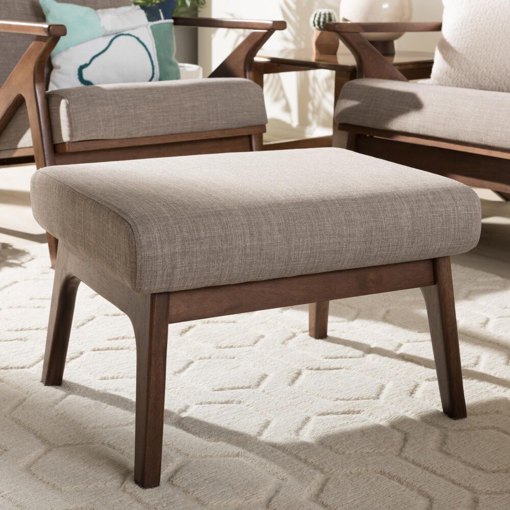 Baxton Studio Bianca Ottoman in Light Grey, , large