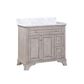 Aurafina Wainwright 36" Vanity with Top and Sink in Old Harbor Gray, , large