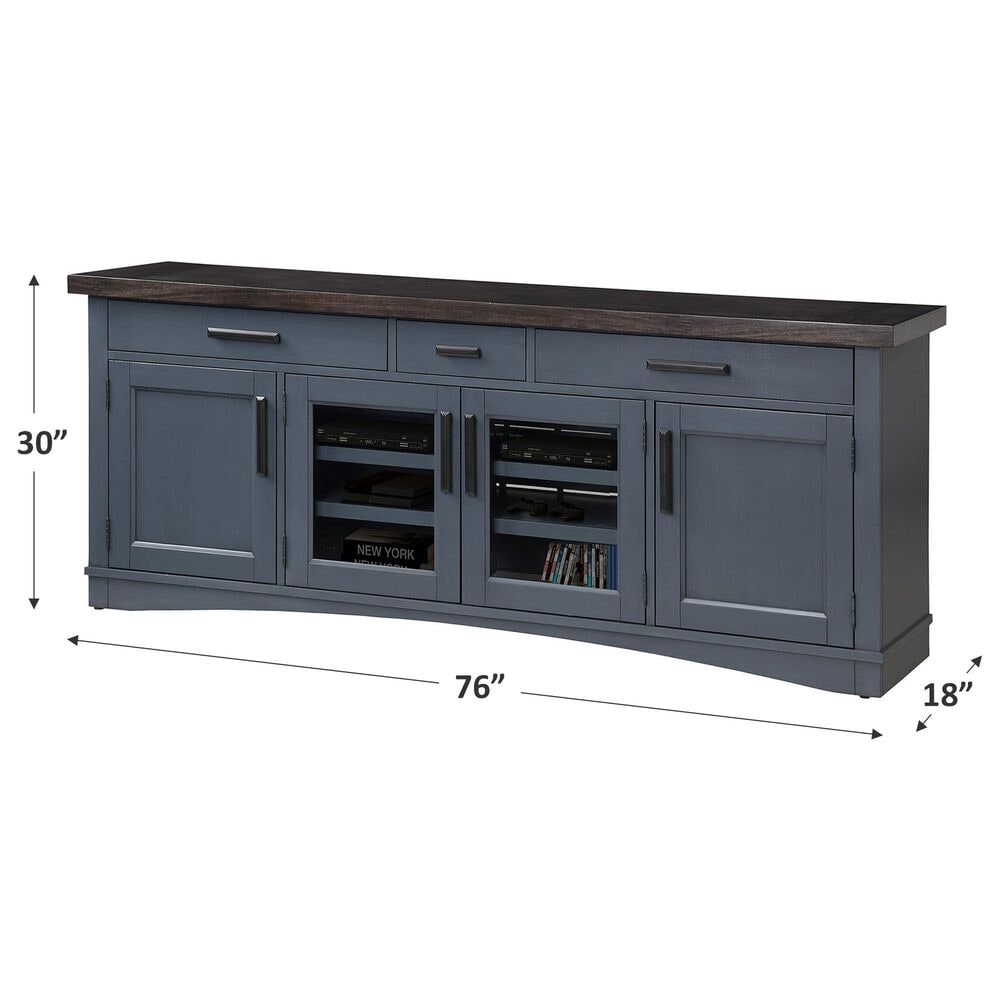 Simeon Collection Americana Modern 76&quot; TV Console in Denim, , large