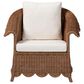 Baxton Studio Detta Arm Chair with Rolled Arms in Neutral, , large