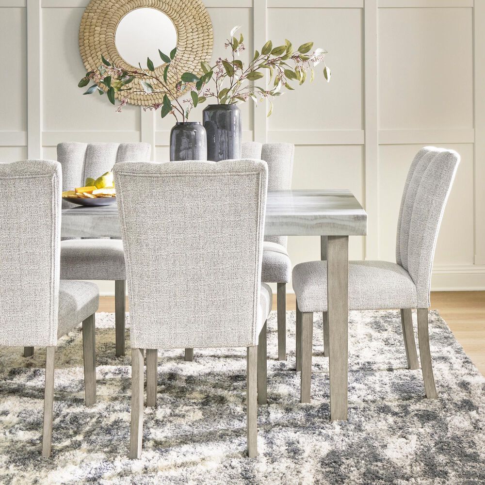 Ashley Larawyn Dining Table in Bisque, White and Gray - Table Only, , large