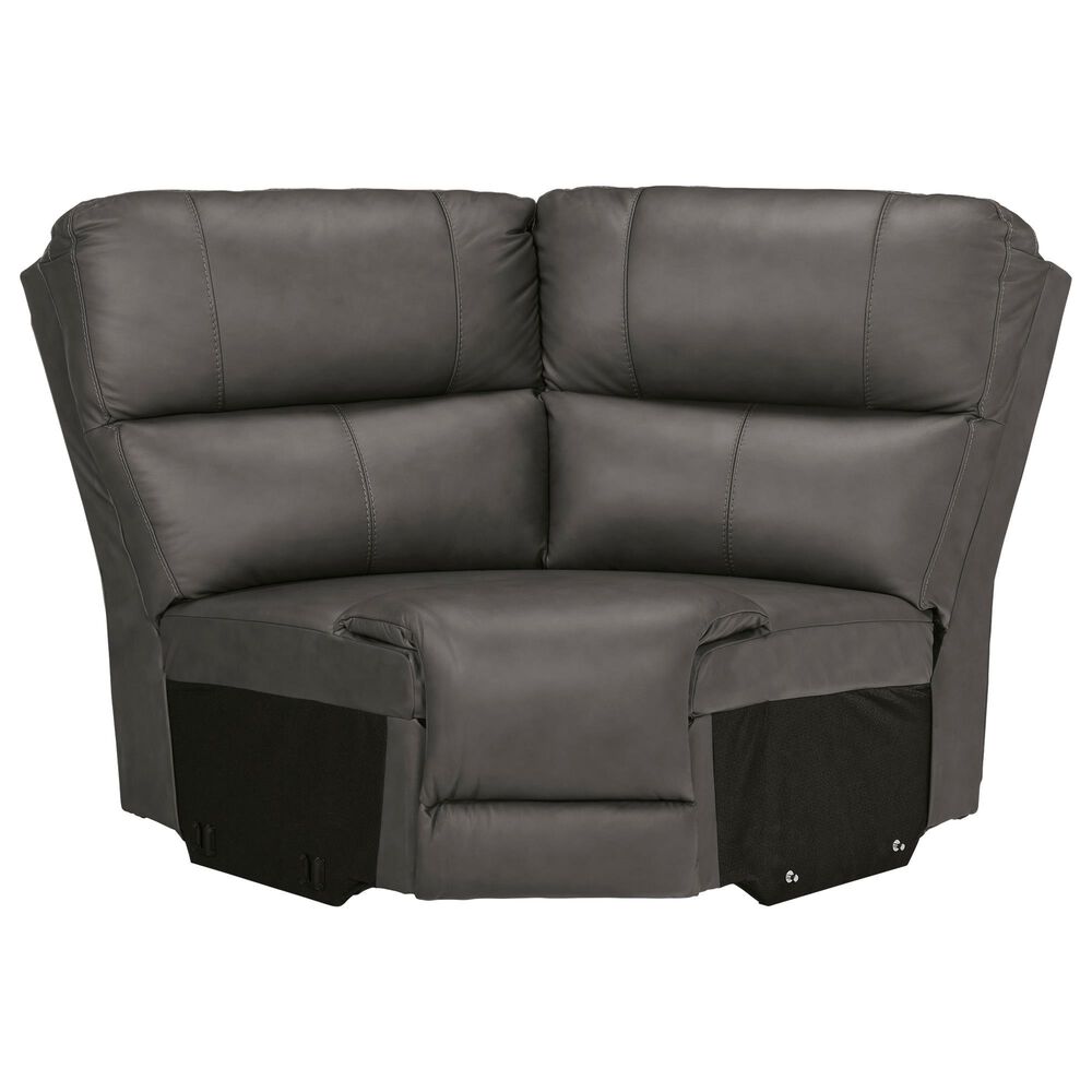 Ashley 6-Piece Power Reversible Console Reclining Sectional with Armless Headrest Recliners in Anchor, , large