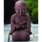 Alfresco Home Reading Buddha Patio Statue in Antique Rust, , large