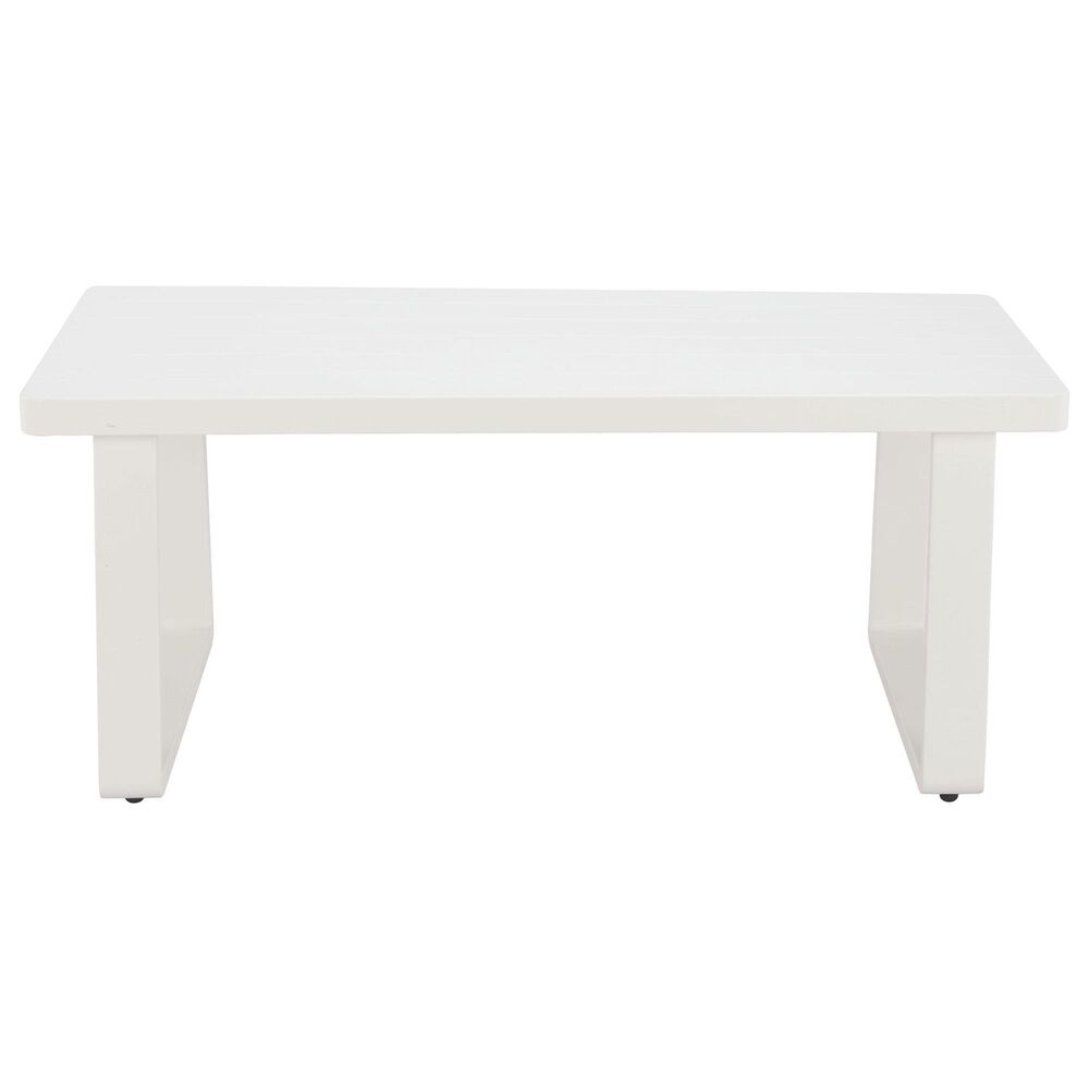 Zuo Modern Welt Patio Coffee Table in White, , large