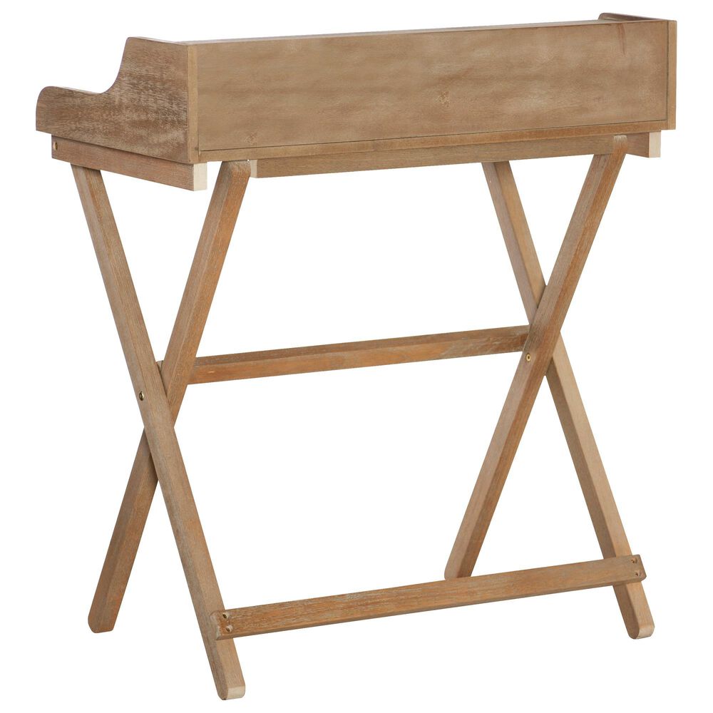 Linon Home Decor Coy Folding Desk in Brown, , large