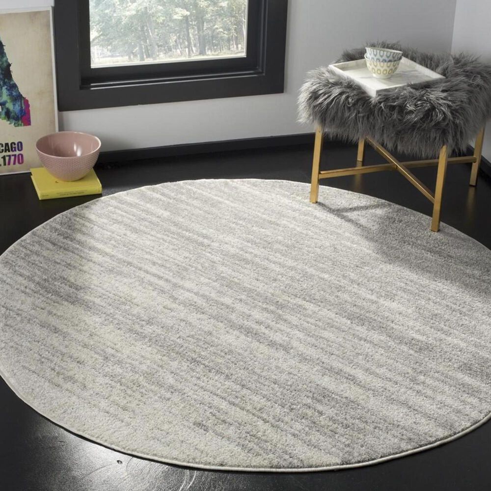 Safavieh Adirondack ADR113C 4&#39; Round Light Grey Area Rug, , large