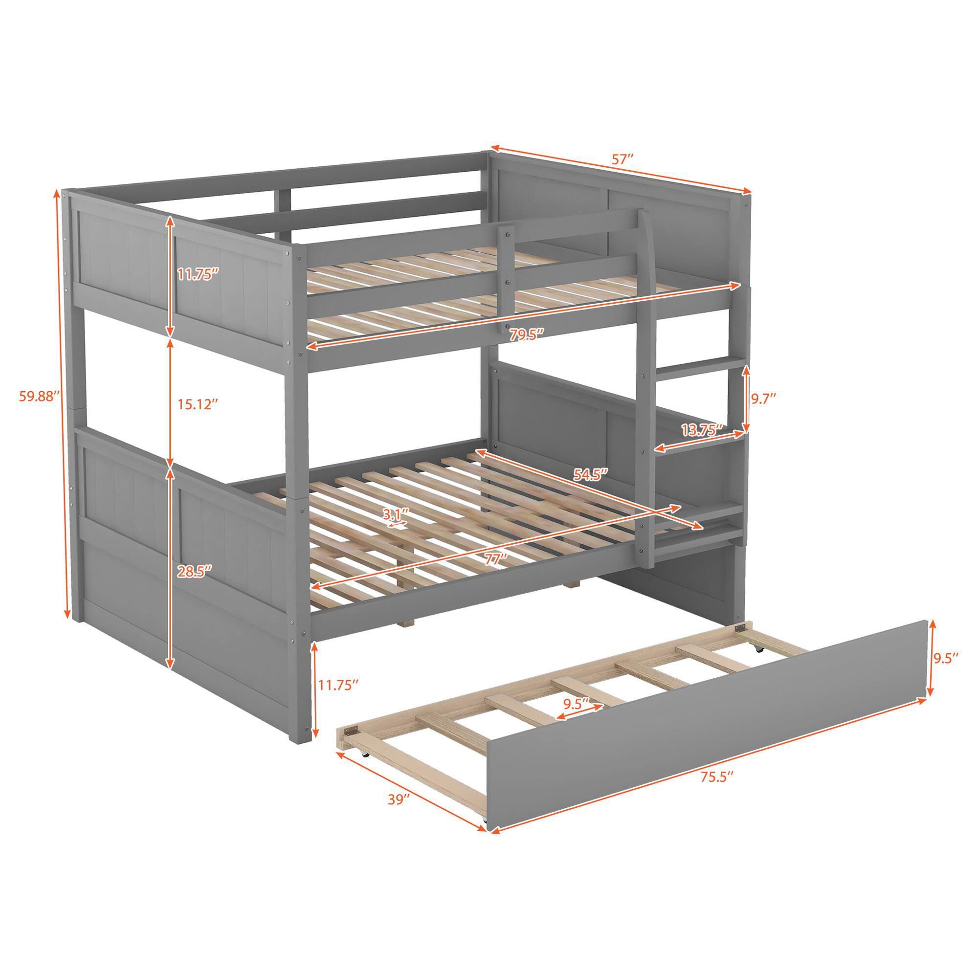 Bunk hot sale and trundle