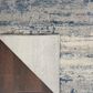 Nourison Rustic Textures Ivory, Deep Blue and Grey 2"2" x 7"6" Runner, , large