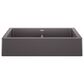 Blanco Vintera 33" Equal Double Apron Farmhouse Sink in Cinder, , large