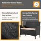 Furniture of America Bianca 4-Piece Patio Conversation Set in Black, , large