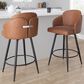 Lumisource Dahlia 26" Swivel Counter Stool in Camel (Set of 2), , large