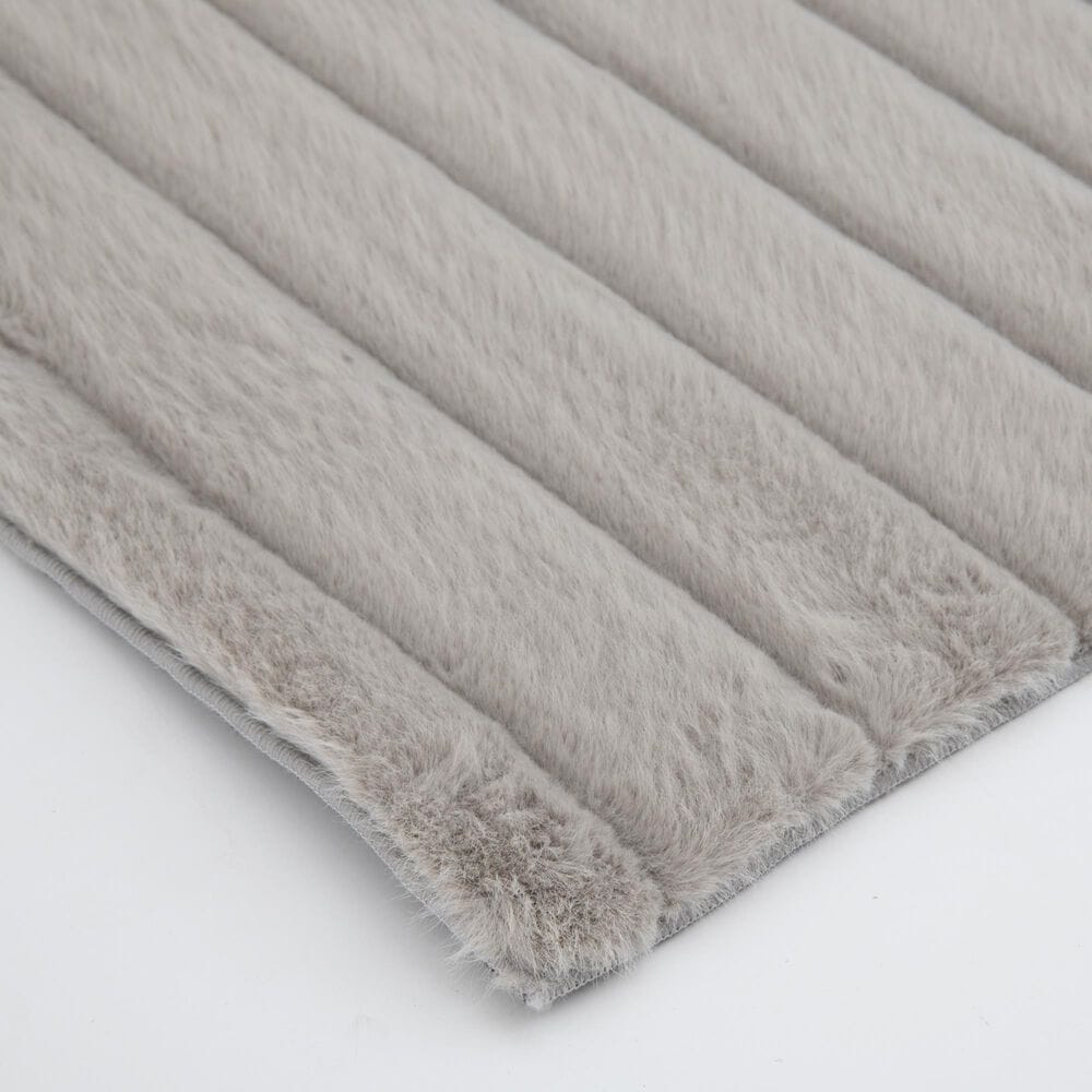 Central Oriental Fox Fur Gray 7&#39;6&quot; x 9&#39;6&quot; Area Rug, , large