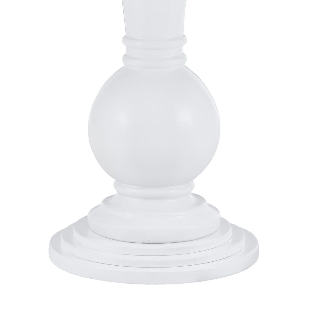 Linon Home Decor Adeline Round Accent End Table in White, , large