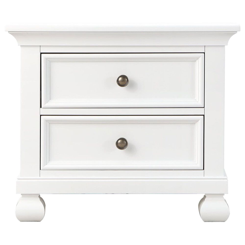 Appleseed Solvang 2-Drawer Nightstand in Pure White, , large