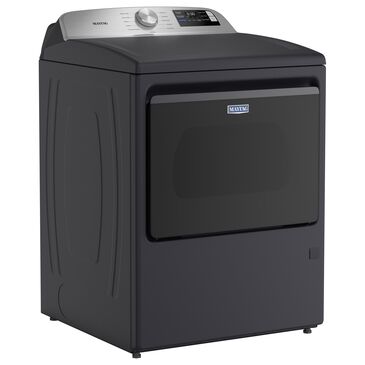 Maytag 7.4 Cu. Ft. Smart Front Load Gas Dryer with Extra Power in Midnight Steel, , large