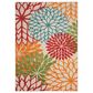Nourison Aloha 6" x 9" Green Indoor/Outdoor Area Rug, , large